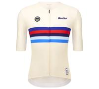 Santini Uci World Champion Britain 2025 Short Sleeve Jersey Beige 2XL