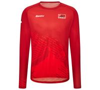 UCI Road World Championships Bikeshirt manches longues Kigali 2025 rouge XL