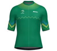 Santini Uci Road World Championships Kigali 2025 Short Sleeve Jersey Vert L Homme Print