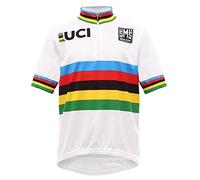 UCI World Champ Road 14 cm Santini Replica Short Sleeve Jersey,: Enfant Gris Taille 5y