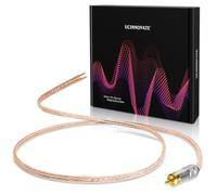 UCINNOVATE Câble de haut-parleur RCA, 2 m, 13 AWG, câble audio RCA vers câble de haut-parleur nu, connecteur RCA plaqué or vers câble de haut-parleur RCA pour amplificateur et caisson de basses,