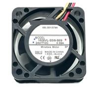 UCJTPCVI Ventilateur de Serveur 3 Fils 1608VL-S5W-B69 DC 24 V 0,09 A 40 x 40 x 20 mm