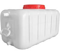 UCKYSU Conteneur Stockage d'eau Portable Plastique Seau Écologique Qualité Alimentaire Fermeture Étanche Poignée Facile Transporter(150L)