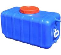 UCKYSU Réservoir Stockage d'eau Rectangulaire Plastique Récipient Stockage d'eau Purifiée Qualité Alimentaire Adapté Une Utilisation Extérieur(Blue,35L)
