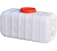 UCKYSU Réservoir Stockage d'eau Rectangulaire Plastique Récipient Stockage Purifiée Qualité Alimentaire Adapté Utilisation Extérieur(White,100L)