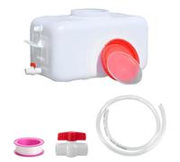 UCKYSU Réservoir Stockage Rectangulaire Plastique Blanc Épais Qualité Alimentaire 25 L/35 L/50 L/80 L/110 L/200 L Grand Récipient d'eau Domestique(25L)