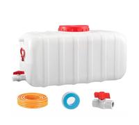 UCKYSU Réservoirs Domestiques Château d'eau Rectangulaire Épais Qualité Alimentaire avec Robinet Stockage l'eau Domestique(110L)