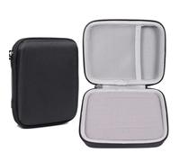 Uclac 1 étui portable en EVA pour médiators de guitare, design noir et jaune avec fente pour médiators, peut contenir des cordes d'accordeur capodastre, peut également servir de pochette de rangement