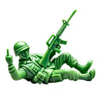 Uclac Ensemble de soldats militaires classiques avec doigt d'honneur - Soldat miniature durable pour la maison et le bureau, idéal pour les fêtes sur le thème militaire