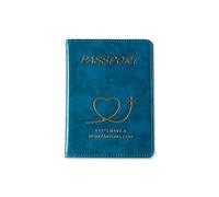 Uclac Étui coloré pour passeport - Portefeuille de voyage - Porte-tickets - Housse de protection pour passeport - Porte-carte de crédit - Accessoires de voyage, noir foncé, 14.3*21.5*1.0