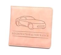 Uclac Étui portefeuille en cuir synthétique pour permis de conduire, documents automobiles, permis de conduire, carte de crédit