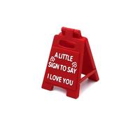 Uclac Mini panneau « A Little Sign To Say I Love You » en langue romantique, plaque sur le thème de l'amour ou décoration de bureau pour un anniversaire, un mariage, la Saint-Valentin