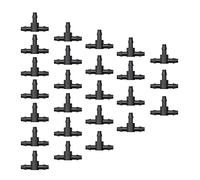 UCLEVER 100 pièces Tee Raccord de Tuyau 4/7mm T Raccord Connecteur PVC d'arrosage Buse d'atomisation Goutte à Goutte Micro Spray Irrigation Joint pour Tuyau Systèmes Automatique Outil