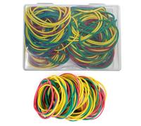 UCLEVER Lot de 150 élastiques colorés en caoutchouc - Taille 16 - Pour l'école, la maison, le bureau