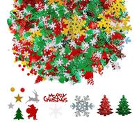 UCLEVER Lot de 3000 confettis de Noël - 100 g - Décoration de table - Citrouille