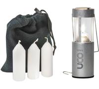 UCO Lot de 3 lanternes à Bougie Originales avec Sac de Rangement, Taille Originale, Aluminium