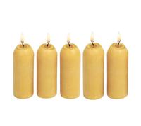 UCO Lot de 5 bougies d'urgence en cire d'abeille naturelle à combustion longue durée 12 heures