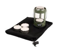 UCO Set-640710 Ensemble de Mini lanternes Mixte, Revêtement en Poudre Verte, Taille Unique