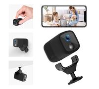 UCOCARE 2K Mini Camera Espion sans Fil WiFi, Camera Surveillance WiFi Interieur sans Fil, Batterie 5200mAh, HD Mini Camera, Angle Vision 160°, AI Détection, 10m Vision Nocturne, Support SD/Cloud