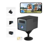 UCOCARE 4MP Camera de Surveillance sans Internet avec Carte SIM, 4G LTE Camera Carte SIM, 5200mAh Batterie, Angle Vision 160°, Détection Mouvement AI, Vision Nocturne, Support SD/Cloud