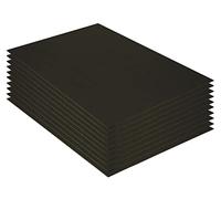 UCreate Lot de 10 feuilles de carton mousse noir sur noir 50,8 x 76,2 cm