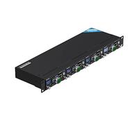 UCTRONICS Pi Rack Pro pour Raspberry Pi 4B, Support en Rack 19" 1U, Noir, Plastique, Prend en Charge 4 SSD 2,5", arrêt sécurisé, écran Couleur 0,95"
