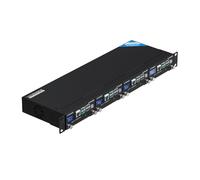 UCTRONICS Rack Pi 5 Pro, Raspberry Pi 5 NVMe Rack avec 4 × M.2 NVMe SSD, PCIe vers NVMe, arrêt sécurisé, écran LCD Couleur 0,96"