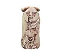 Ucuse 1 statue de la déesse viking Freya en résine sur le thème de la nature, figurine d'ange religieux monté au sol, sculpture d'autel nordique pour décoration d'intérieur, jardin, cour, extérieur