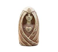 Ucuse 1 statue de la déesse viking Freya en résine sur le thème de la nature, figurine d'ange religieux monté au sol, sculpture d'autel nordique pour décoration d'intérieur, jardin, cour, extérieur