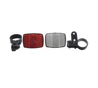Ucygor Lot de 8 paires de réflecteurs avant et arrière pour vélo pour la sécurité nocturne avec supports
