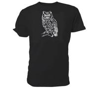 UCZTIKKZ Owl T Shirt Choice of Mens Black L