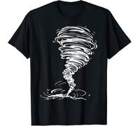 UCZTIKKZ While Storm Tornado Twister Hurricane Weather Scary Costume T-Shirt Black M