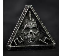 UD Unique Skull Lot de dés polyédriques en métal RPG & D&D avec D4, D6, D8, D10, D12, D20 et D100