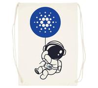 Udaytee Ada Cardano À La Lune Sac De Sport En Coton Beige Cotton Beige Training Bag Gym Sack