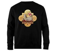 Udaytee Agneau de Dieu Agnus Dei Sweatshirt Unisexe Noir à Col Roulé Simple-Fit Simple-Fit Pullover Black Unisex Sweatshirt