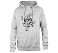 Udaytee Alice Au Pays des Merveilles Et Le Lapin Sweat À Capuche Gris Unisexe, Coupe Simple Simple-Fit Hoodie Grey Unisex Sweatshirt