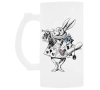 Udaytee Alice Au Pays Des Merveilles Et Le Lapin Tasse À Bière En Verre À Poignée Handled Glass Beer Drinking Cup
