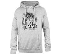 Udaytee Alice Au Pays des Merveilles Sweat À Capuche Gris Unisexe, Coupe Simple Simple-Fit Hoodie Grey Unisex Sweatshirt