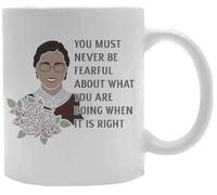 Udaytee Citation De Rosa Parks Tasse À Boire En Céramique Blanche White Ceramic Mug Beverage Drinking Cup