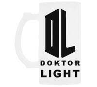 Udaytee Docteur Lumière Tasse À Bière En Verre À Poignée Handled Glass Beer Drinking Cup