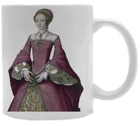 Udaytee Élisabeth Ire Tasse À Boire En Céramique Blanche White Ceramic Mug Beverage Drinking Cup