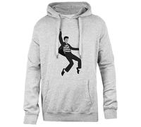 Udaytee Elvis Presley Sweat À Capuche Gris Unisexe, Coupe Simple Simple-Fit Hoodie Grey Unisex Sweatshirt