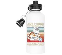 Udaytee Et Je Me Dis Quel Merveilleux Soudeur Bouteille D'eau, Flacon À Boire Blanc