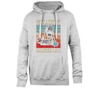 Udaytee Et Je Me Dis Quel Merveilleux Soudeur Sweat À Capuche Gris Unisexe, Coupe Simple