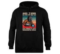 Udaytee Et Je Me Dis Quel Merveilleux Soudeur Sweat À Capuche Simple-Fit Sweat-Shirt Unisexe Noir