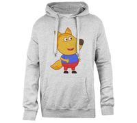 Udaytee Famille Fox Sweat À Capuche Gris Unisexe, Coupe Simple Simple-Fit Hoodie Grey Unisex Sweatshirt