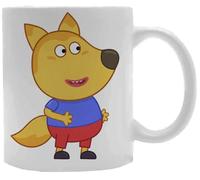 Udaytee Famille Fox Tasse À Boire En Céramique Blanche White Ceramic Mug Beverage Drinking Cup