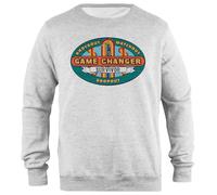 Udaytee Game Changer Survivor Sweatshirt Unisexe Gris à Col Roulé Simple-Fit Simple-Fit Pullover Grey Unisex Sweatshirt
