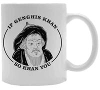 Udaytee Gengis Khan Tasse À Boire En Céramique Blanche White Ceramic Mug Beverage Drinking Cup