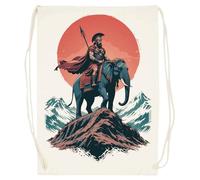 Udaytee Hannibal Barca Sac De Sport En Coton Beige Cotton Beige Training Bag Gym Sack